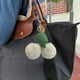 thumbnail image 5 of Llavero colgante de imitación de piel de cerezas | Accesorio de pelo de conejo falso para bolsas de espejos retrovisores de automóviles | Colgante decorativo de felpa suave | Gancho metálico, 5 of 5