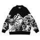 thumbnail image 1 of Suéter de gran tamaño Y2k para hombre, suéter de punto estilo gótico, punk, Harajuku, con grafiti, estilo vintage, de lana, unisex, de algodón, ropa de calle, invierno 2024, 1 of 2