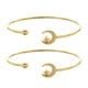 thumbnail image 1 of Jumpingount 2 uds., abierta para mujer, brazalete decorativo de mano ajustable de acero inoxidable, joyería para novia para citas, regalo de fiesta Ropa, zapatos y accesorios Miscelánea Oro Jumpingount AP016027-01, 1 of 6