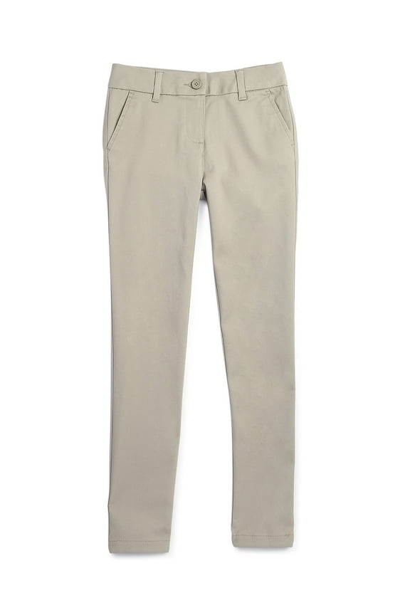 Girls School Uniform Skinny Pants, Sizes 4-20 & Plus