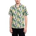 thumbnail image 1 of Camisas De Sport Para Hombre Camisas casuales estampadas para hombres Camisas de playa de manga corta a la moda (E, XL), 1 of 7