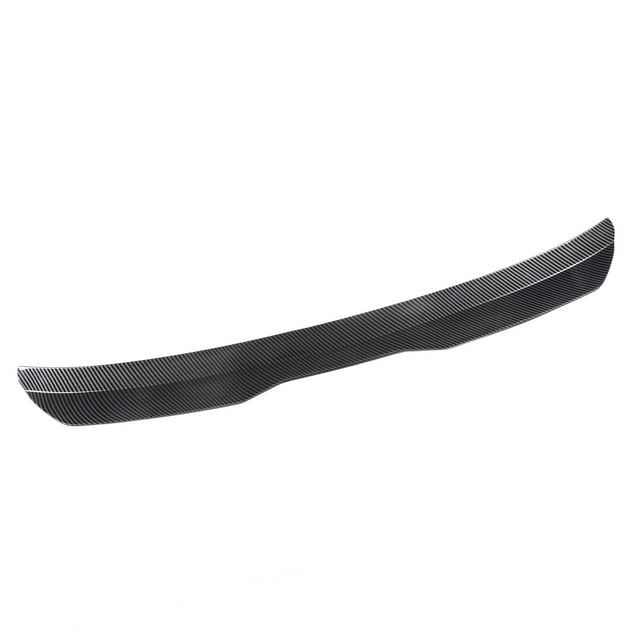 Spoiler de Toit de Fenêtre Arrière, Résistant à l'Abrasion Réduire la Résistance Augmenter la Stabilité Toit Arrière Lèvre Moulage Garniture Installation Simple pour Voiture Noir Brillant, Style de Fibre de Carbone