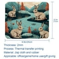 thumbnail image 5 of Rabbit Gaming Mouse Pad, Desk Mat, Square 8.3x9.8 Inch Non-Slip Rubber Bottom Printed for Office and Gaming, 5 of 6