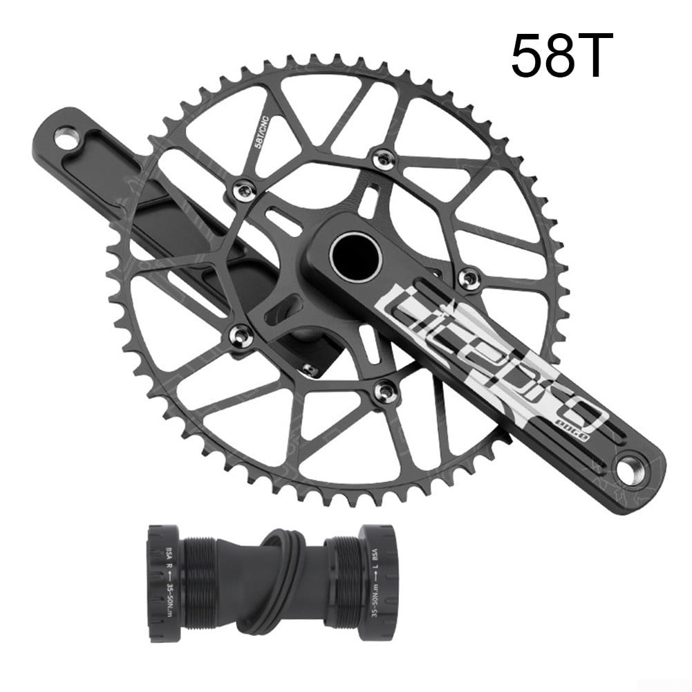 Bicycle 130BCD 45-58T Chainring 170mm Crank Road Folding Bike Chain set Sprocket 