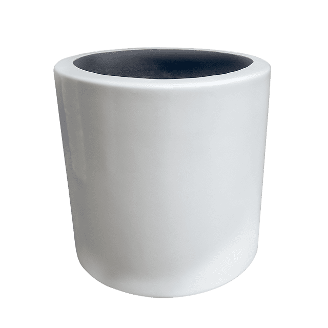 Maceta de Fibra de Vidrio FibraFormas Cilindro 20 Blanco