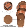 thumbnail image 4 of Atoshopce Womens Wedge Sandals Summer Casual Open Toe Buckle Platform Sandal Slip On Beach Flatform Shoes, 4 of 7