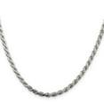 thumbnail image 2 of 925 Sterling Silver Rope Chain Styles Necklace 3 mm Diamond-cut 28 inch, 2 of 4