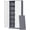 Grey White, variant on Metal Storage Cabinets with Lock Doors,Tall Locker Organizer Steel Garage Cabinets, 5 Adjustable Layers Shelves for Home, Office, Warehouse,Tool,Industrial(Black)