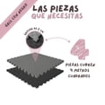 thumbnail image 2 of Piso Tatami 4m² 4pz Artes Marciales Gym Foamy 100x100x2cm Gris/Negro, 2 of 5