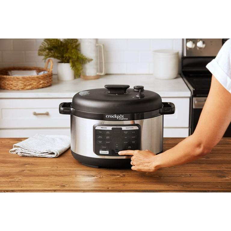 Crock-Pot Express 10-qt. Black Stainless Easy Release Pressure Cooker