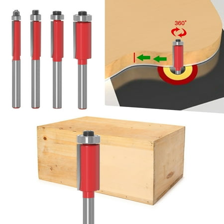 

Double Straight Milling Cutter with Extended Bearing Trimming Cutter Tools for Flash Deals Women Men