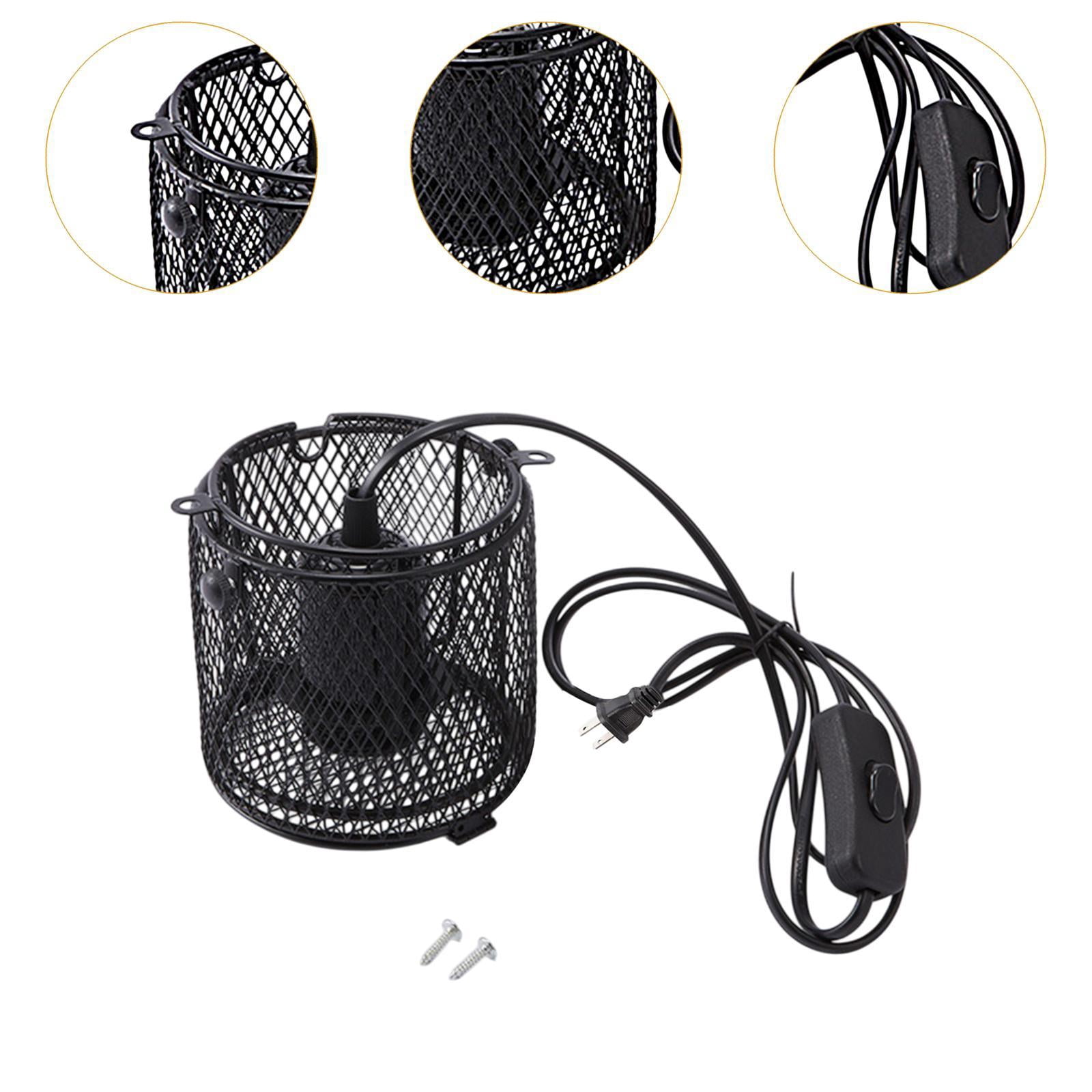 Serenable ,Ceramic Heat Emitter,200W,Reptile Accessories,Basking Heater Lamp Cover for Pet Bearded Dragon Turtle