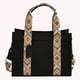 thumbnail image 5 of Bolso Bandolera Elegante Likrtyny lona para Mujer con Correa Ajustable negro, 5 of 9