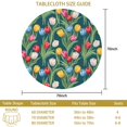 thumbnail image 3 of Pioneer Flower Floral Print Pattern Round Tablecloth 60 X 60 Inch, Wrinkle Resistant Wipeable Table Cloth for Kitchen Dining Picnic Patio Party, 3 of 6
