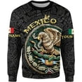 thumbnail image 3 of Mostprints Custom Mexico Shirts Personalized Name Mexican 3D Flag Shirt for Men Women Aztec Unisex US Eagle Pride Camisas (4XL), 3 of 8