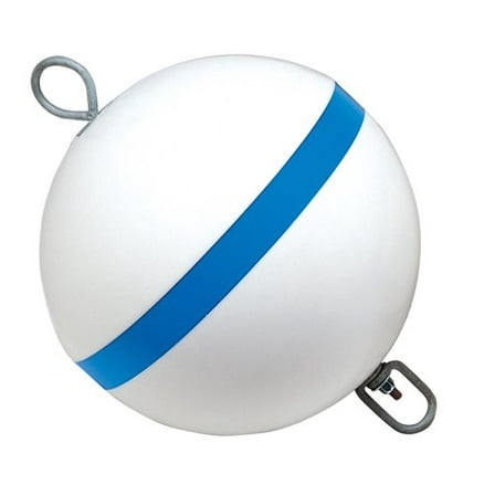 Taylor Made 22174 Round Mooring Buoy, Blue, 24" Diameter, Durable Marine Grade Material