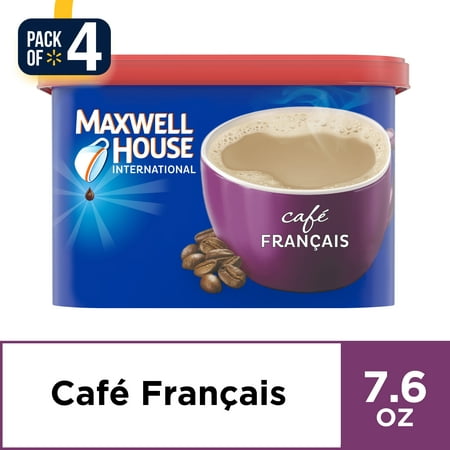 (4 Pack) Maxwell House International Francais Cafe-Style Beverage Mix, 7.6 oz (Best Price Maxwell House Coffee)