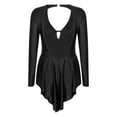 thumbnail image 4 of LiiYii Robe de Danse Latine Robes Tango Salsa Robe de Danse pour Femmes Frange Justaucorps en Strass Noir S, 4 of 7
