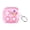 Transparent pink, variant on Transparent TPU Protective Case for Samsung Galaxy Buds 4 / Buds 4 Pro Headphones, Secure Locking Mechanism, 3D Pressure-Relief Buttons, Phone Stand Function, Includes Hook