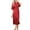 Red, variant on Elainilye Fashion Robes For Women Solid Color Homewear Casual Nightgown With Belt Half Sleeve Pajama Dress Robes,Pink