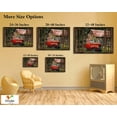thumbnail image 4 of HFDF Farmhouse Truck Wall Art Old Truck Canvas Prints Barn Pictures Wall Art for Rustic Home Decor Vintage Window Red Truck Canvas Painting Car Posters Art for Country Wall Decor 24x16inch Framed, 4 of 6