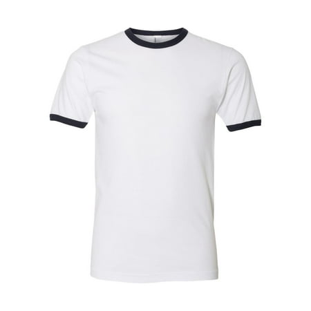 American Apparel - American Apparel T-Shirts Fine Jersey Ringer T-Shirt ...