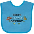 thumbnail image 3 of Inktastic Gigis Little Cowboy with Cowboy Hat and Boots Boys Baby Bib, 3 of 4