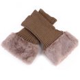 thumbnail image 3 of LYXSSBYX Fuzzy Socks for Women Hot Sale Clearance Womens Boot Cuffs Winter Plush Knit Leg Warmers Boot Topper Socks 2 Pairs, 3 of 3