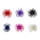 thumbnail image 4 of Qarigey Sombrero de red con lazo de flores para mujer, pinza para el pelo para dama de honor, accesorios para fiesta de boda, tocado con pinza Sombreros Púrpura, 4 of 6