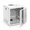 12U/Glass Door/White, variant on 12u Wall Mount Rack Network Cabinet For 19" It With Lockable Gldoor And Side Panels Fan 17.7inch Depth White