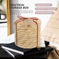 thumbnail image 4 of Lidded Storage Box Round Multi-purpose Sundries Storage Organizer Present Box, 4 of 8