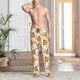 thumbnail image 2 of Fotbe Squirrel With Colorful Tail Pantalones de Pijama para Hombre, Pantalones de Dormir, Pantalones de Casa con Cintura Ajustable y Bolsillos-3X-Large, 2 of 6