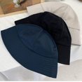 thumbnail image 5 of CoCopeaunts Women Summer Bucket Hat Pure Color Sunbonnet Fedoras Outdoor Fisherman Hat Beach Unisex Folding Cotton Basin Hat, 5 of 8