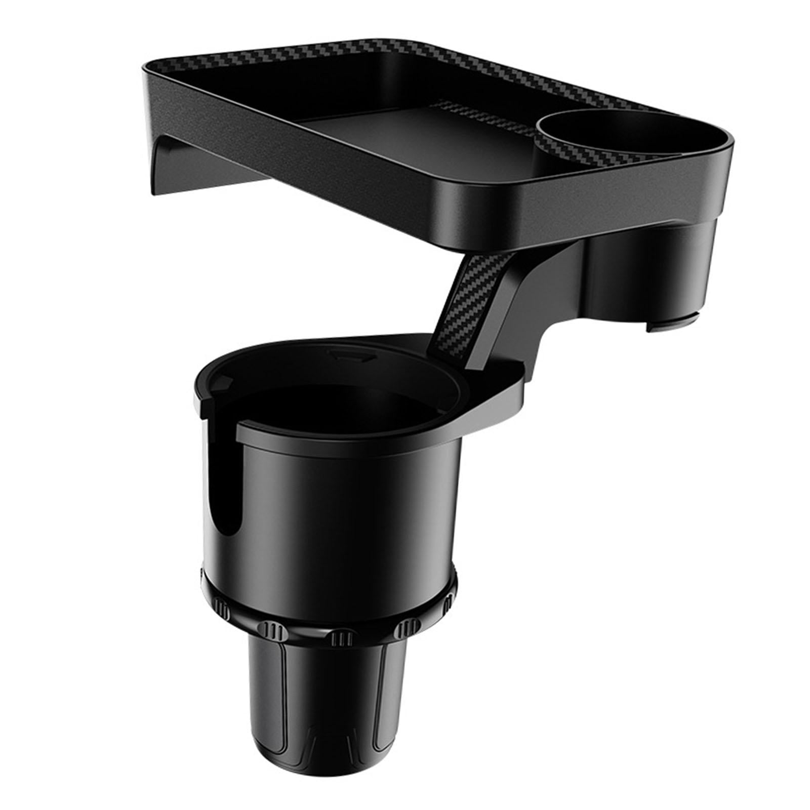 Universal Car Cup Holder Expander 360 Rotatable Organizer Dual Holder Insert for Drinks Bottle