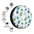 thumbnail image 4 of Pofeuu Cartoon Sea Creatures Print Spare Tire Wheel Cover for Car Truck SUV Camper Universal Fit Spare Tire Cover RV Spare Tire Covers-15 inch, 4 of 6