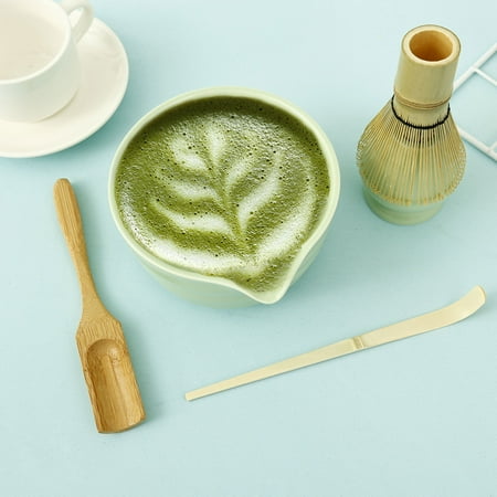 

Ikoopy 5 Pcs Matcha Set Includes Matcha Bowl with Spout Matcha Whisk Holder Bamboo Matcha Whisk Spoon and Tea Scoop Complete Japanese Tea Set Practical Matcha Kit for Matcha Lovers