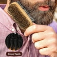 thumbnail image 4 of Double Sided Slick Back Hair Brush, Boar Bristle HairBrush For Wet Or Curly, Bristle Hairbrushes, 4 of 7