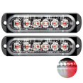 thumbnail image 2 of Luces de conducción diurna de 6 LED ultrafinas para automóviles/motocicletas/camiones (rojo + blanco) Sywqhk Accesorios para autos y motos, 2 of 3
