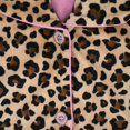 thumbnail image 4 of Sleep On It Girls 2-Piece Long-Sleeve Button-Up Pajama Set with Plush Headband Gift, Cheetah, 10-12, 4 of 6
