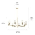 thumbnail image 2 of Kichler Lighting - Velestino - 8 Light Chandelier-23.25 Inches Tall and 40.25, 2 of 2