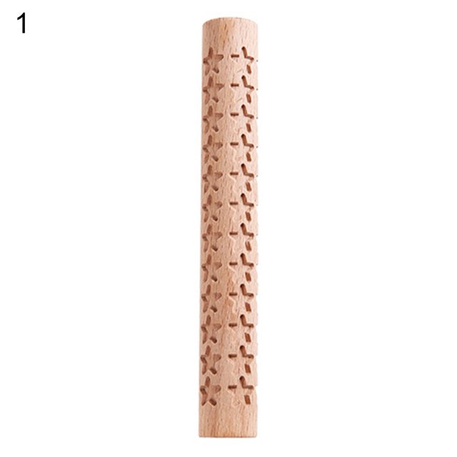 ENJOYW Rouleau à Pâtisserie Gaufré Multifonctions de Construction Robuste de Qualité Alimentaire pour la Maison Rolling PinMat