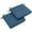 Indigo, variant on 20-inch by 19-inch Twill Chair Cushion (Set of Two)