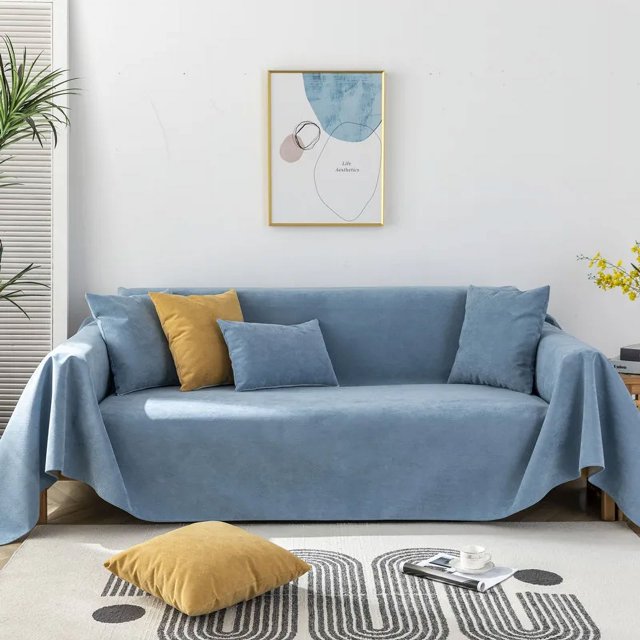 Waterproof Sofa Towel Solid Color Sofa Cover Multifunctional Dustproof Durable Sofa Cover Couch Cover for Living Room Decor