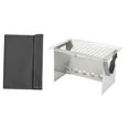 thumbnail image 4 of Parrilla de barbacoa plegable, compacta, versátil, desmontable, de acero inoxidable, fácil de mantener, ideal para senderismo, principiantes y picnic., 4 of 8
