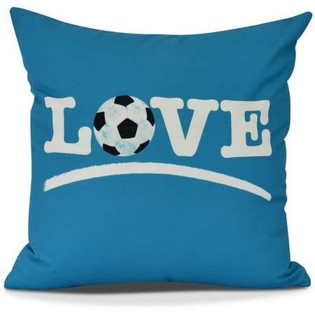 Love Soccer Word Print Outdoor Pillow Walmart Com