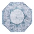 thumbnail image 3 of Unique Loom Yara Collection Area Rug - Nayer (7' 10" Octagon Teal Ivory/Gray), 3 of 7