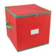 thumbnail image 5 of Caja de almacenamiento de adornos navideños Compartimento 64 | Organizador plegable para decoraciones navideñas, tabiques ajustables, cierre de cremallera, 33x33x33cm – fácil de cargar/descargar,, 5 of 9