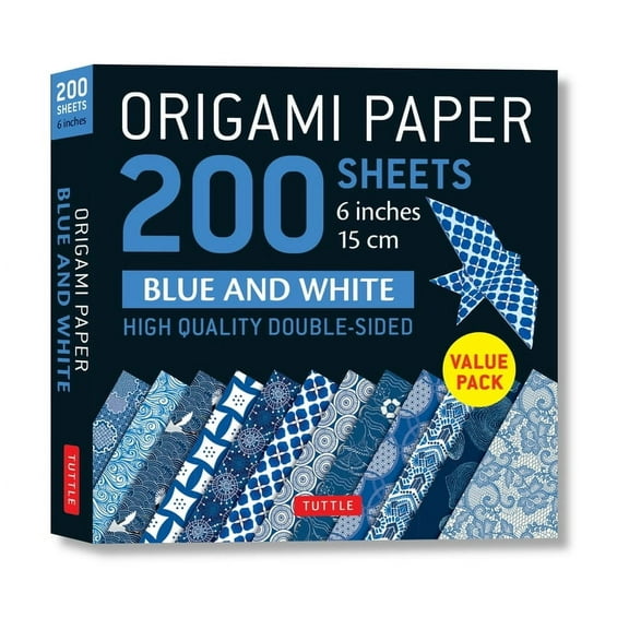 Origami Paper 200 Sheets Blue and White Patterns 6 (15 CM): Double Sided Origami Sheets Printed with 12 Different Designs (Instructions for 6 Projects Included) (Other)
