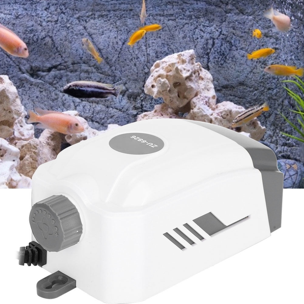 Yajisi Aquarium Air Pump Mute Fish Tank Oxygen Filling Aerator ZU-6826 6W 220V-240V, 8.27 in / 21 cm