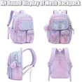 thumbnail image 5 of Mesh Backpack,Heavy Duty Semi-Transparent Mesh Bookbag Womens Mens,Sports, Beach, Swimming, Travel, 5 of 6